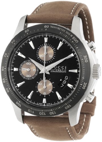 Gucci Watches : YA126240 Automatic Chronograph Date Brown Leather Men Watch