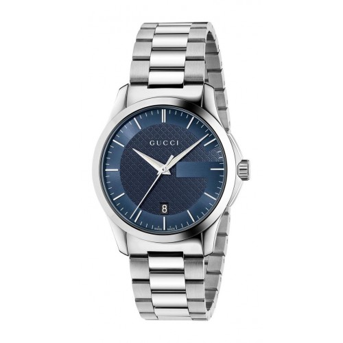 Gucci Watches : YA126440 Quartz Blue Dial Date Stainless Steel Men Watch