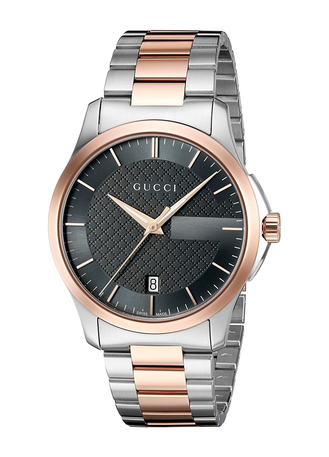 Gucci Watches : YA126446 Grey Dial Stainless Steel Band Women Watch