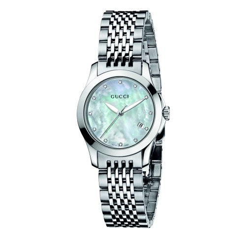 Fake AAA Gucci Watches : YA126504 Swiss Quartz Stainless Steel Women Watch Watch