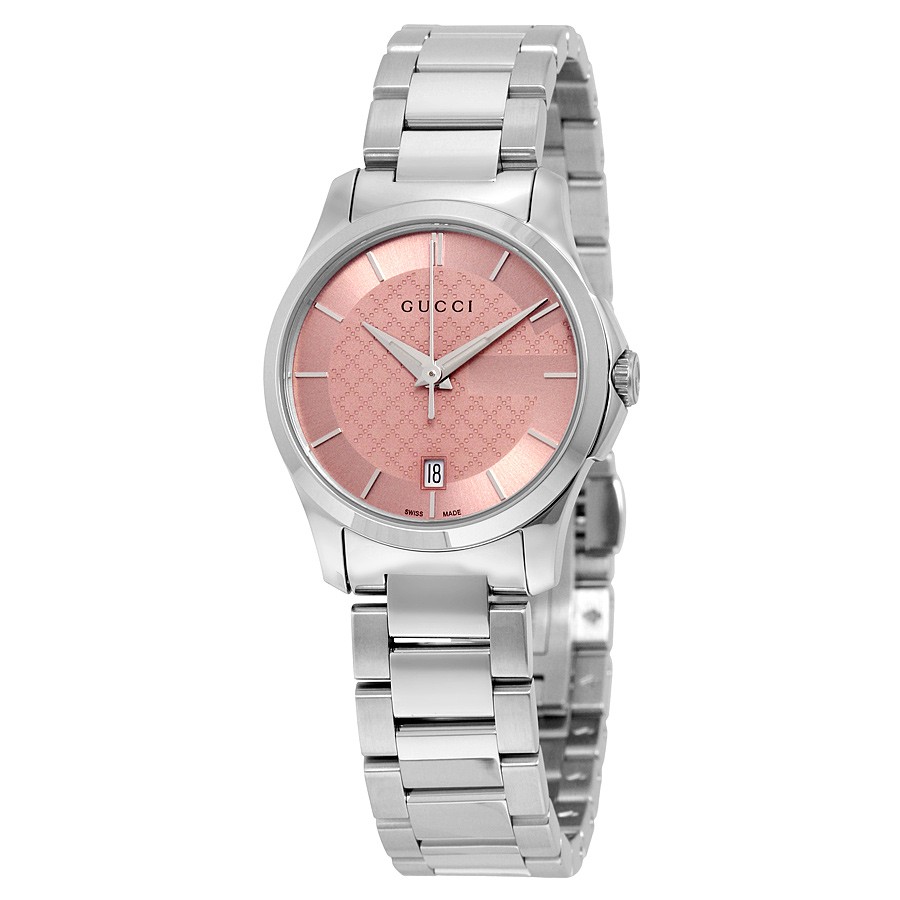 Gucci Watches : YA126524 Pink (diamond Pattern) Quartz Women Watch