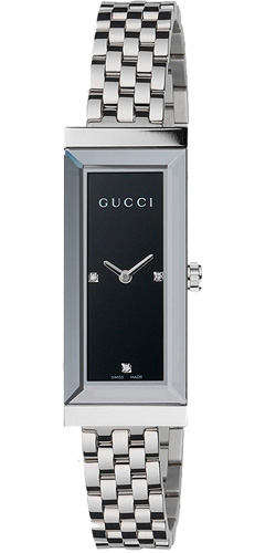 Gucci Watches : YA127504 Quartz Black Dial Stainless Steel Women Watch