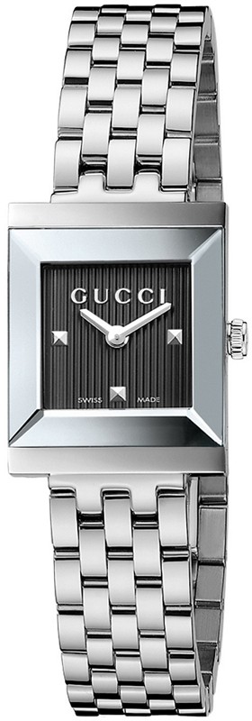 Gucci Watches : YA128403 Quartz Black Dial Stainless Steel Women Watch