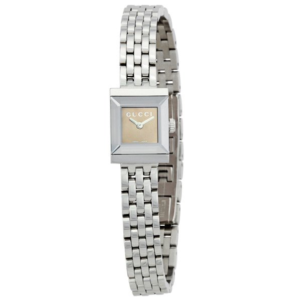 Gucci Watches : YA128501 Quartz Beige Dial Stainless Steel Women Watch