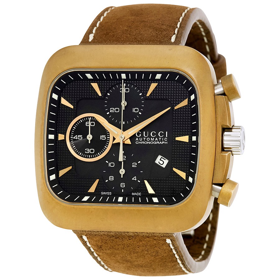Gucci Watches : YA131205 Black Automatic Men Watch