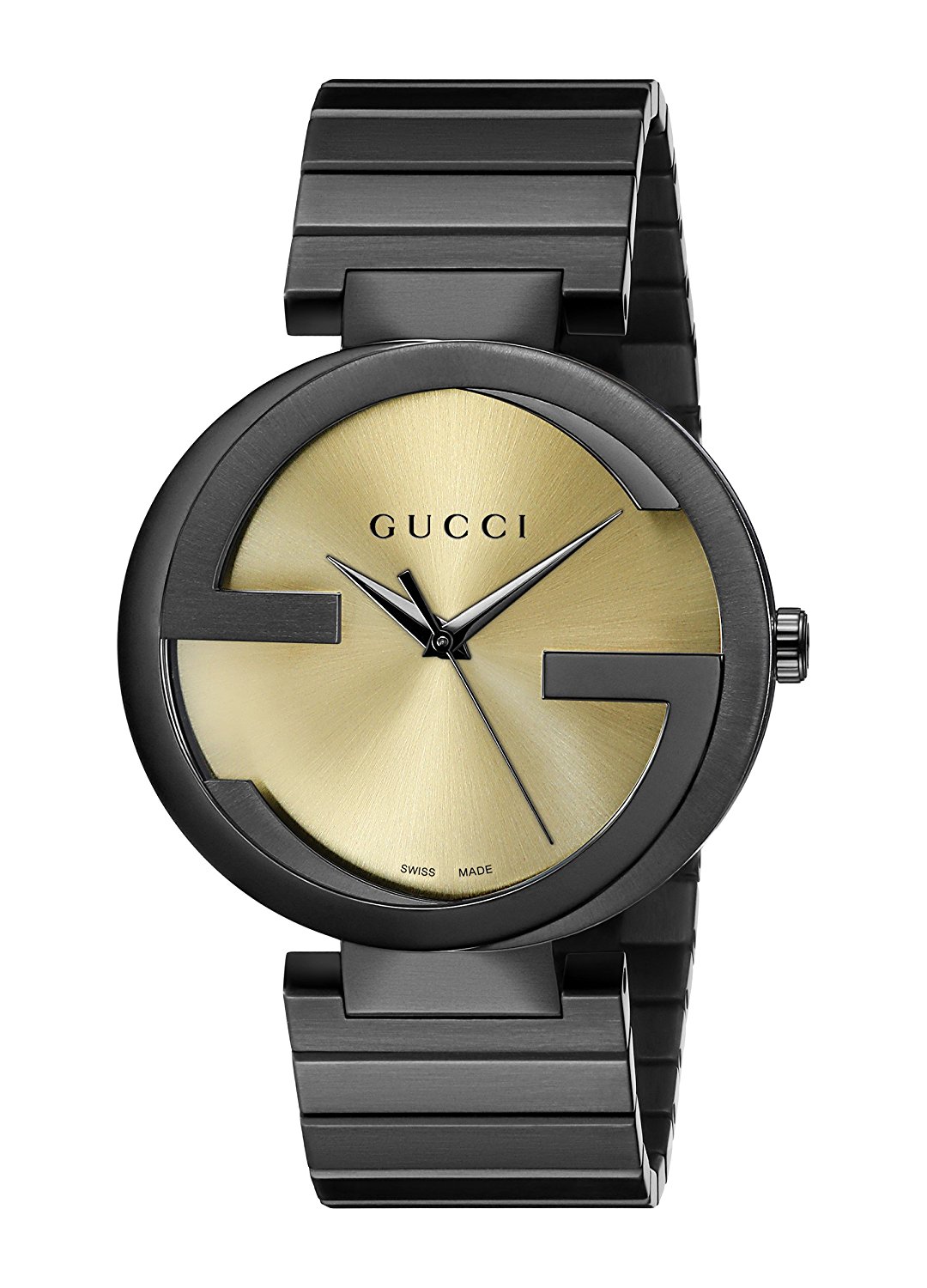 Gucci Watches : YA133209 Yellow Dial Stainless Steel Band Men Watch