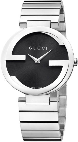 Gucci Watches : YA133307 Quartz Black Dial Stainless Steel Unisex Watch