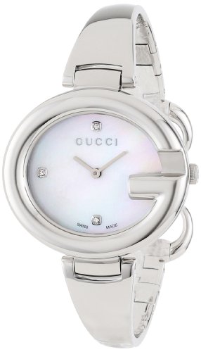 Gucci Watches : YA134303 Quartz Mother Of Pearl Dial Stainless Steel Women Watch