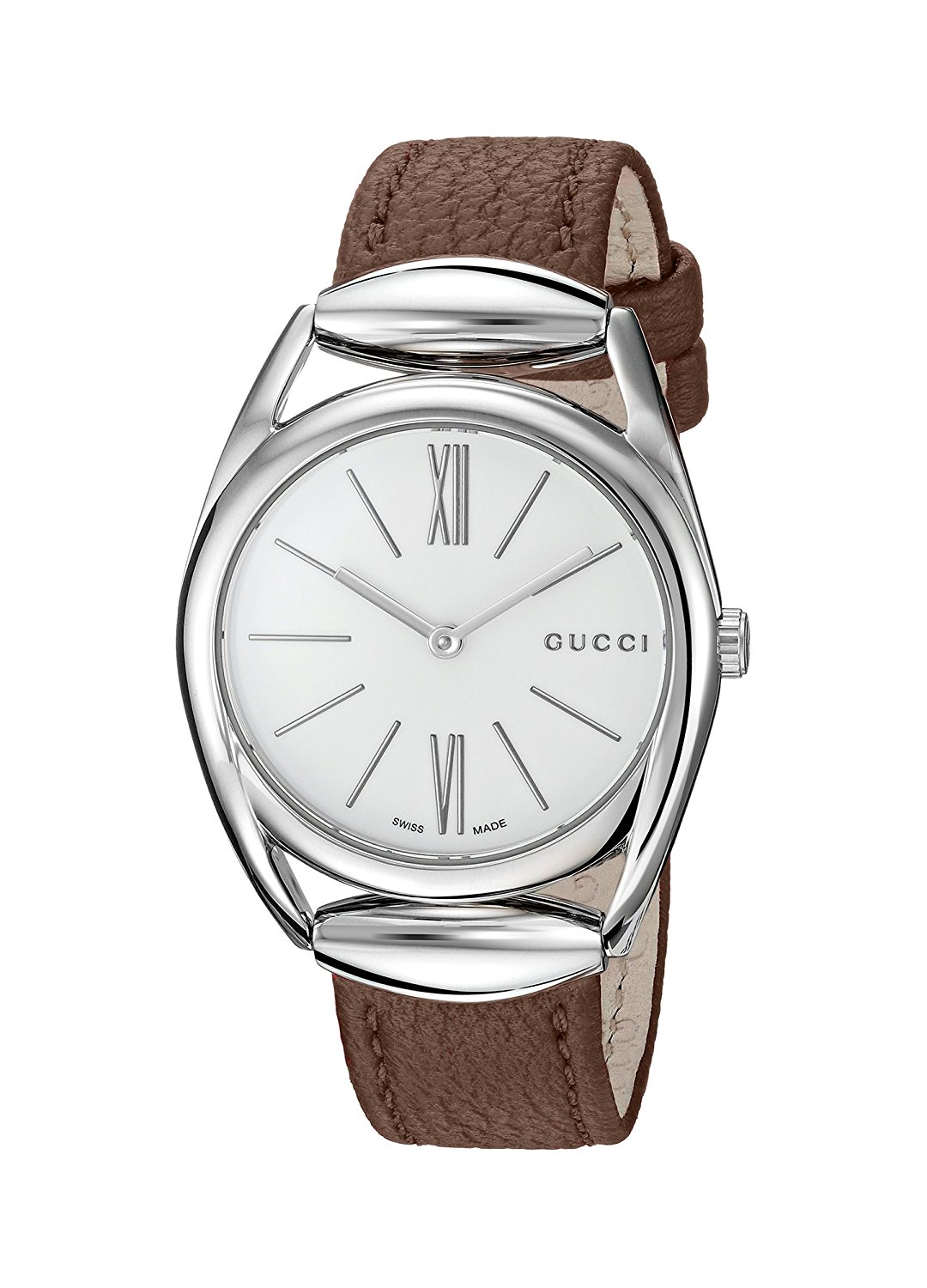 Gucci Watches : YA140401 White Dial Stainless Steel Band Women Watch