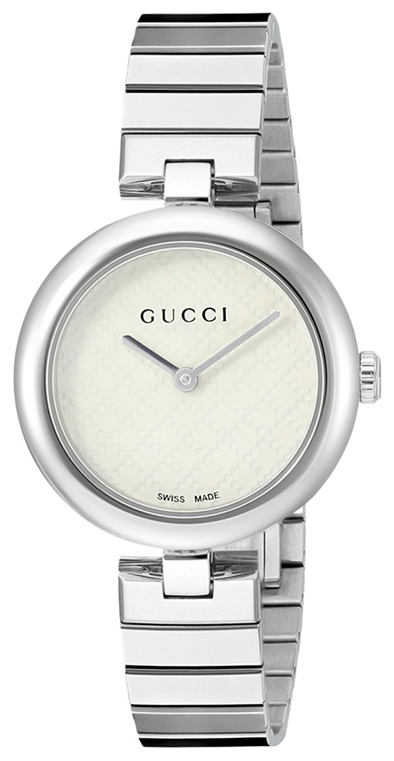 Gucci Watches : YA141402 White Dial Stainless Steel Band Women Watch