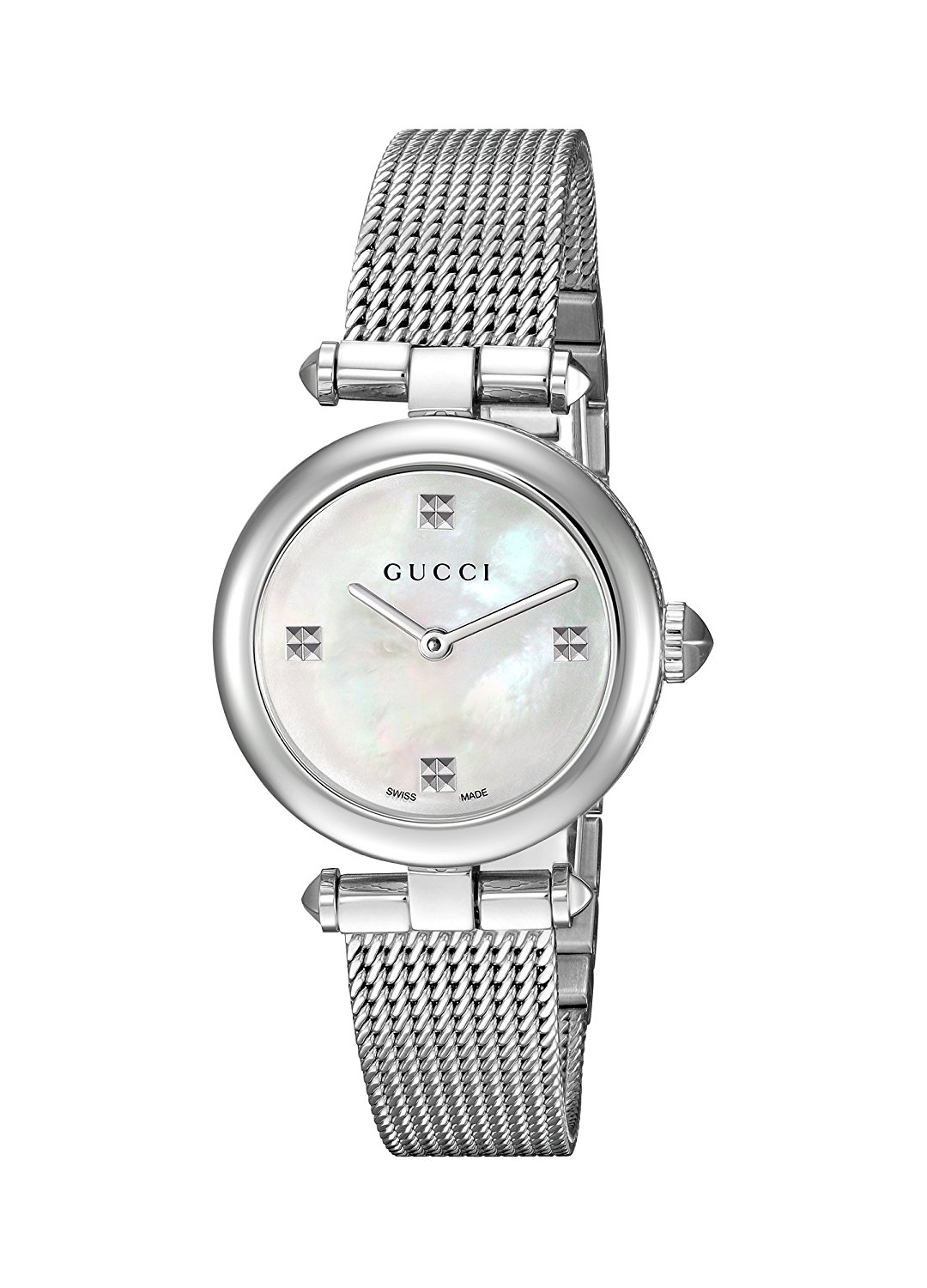 Gucci Watches : YA141504 Mother Of Pearl Dial Stainless Steel Band Women Watch