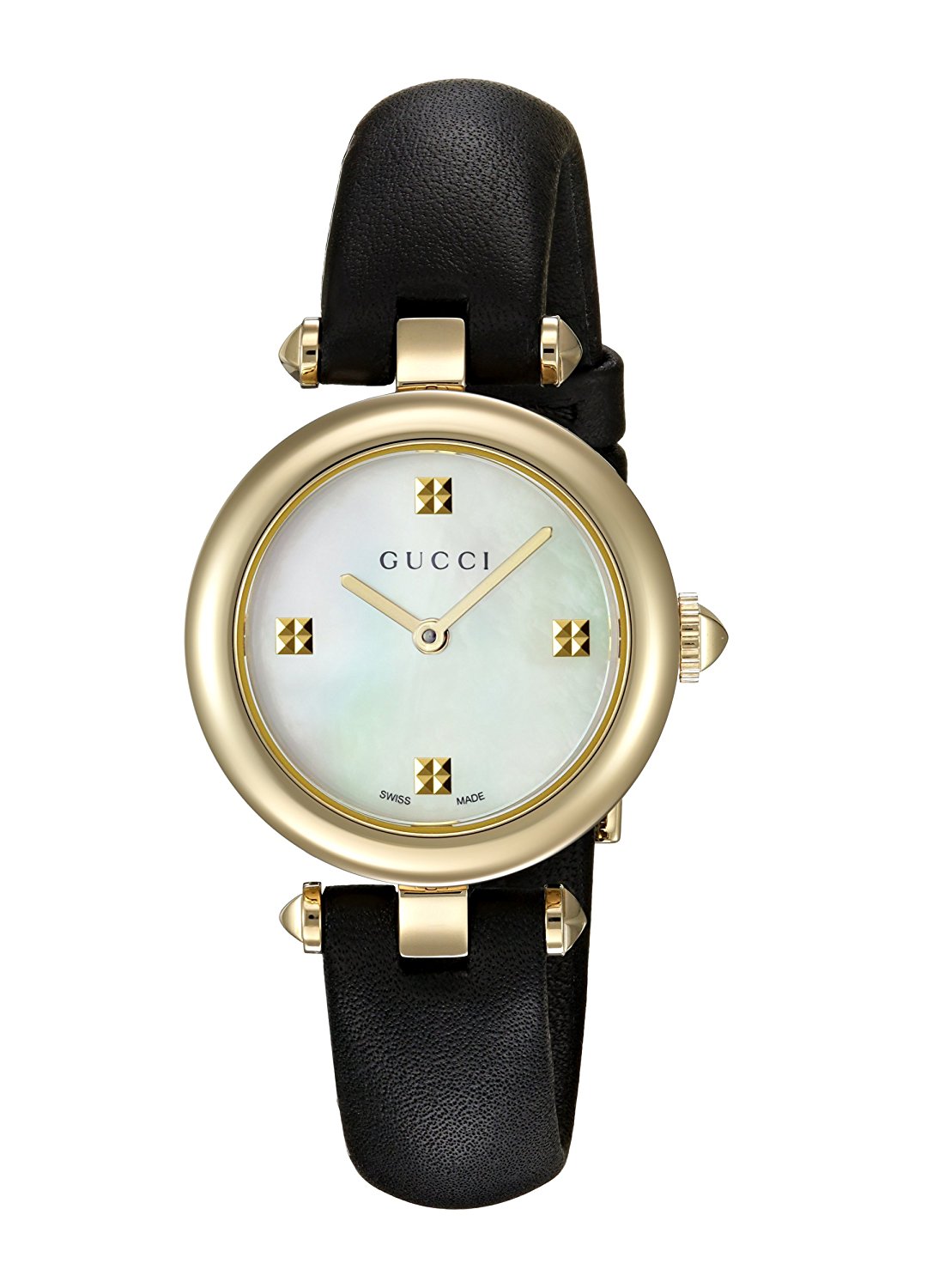Gucci Watches : YA141505 Mother Of Pearl Dial Gold Tone Band Women Watch