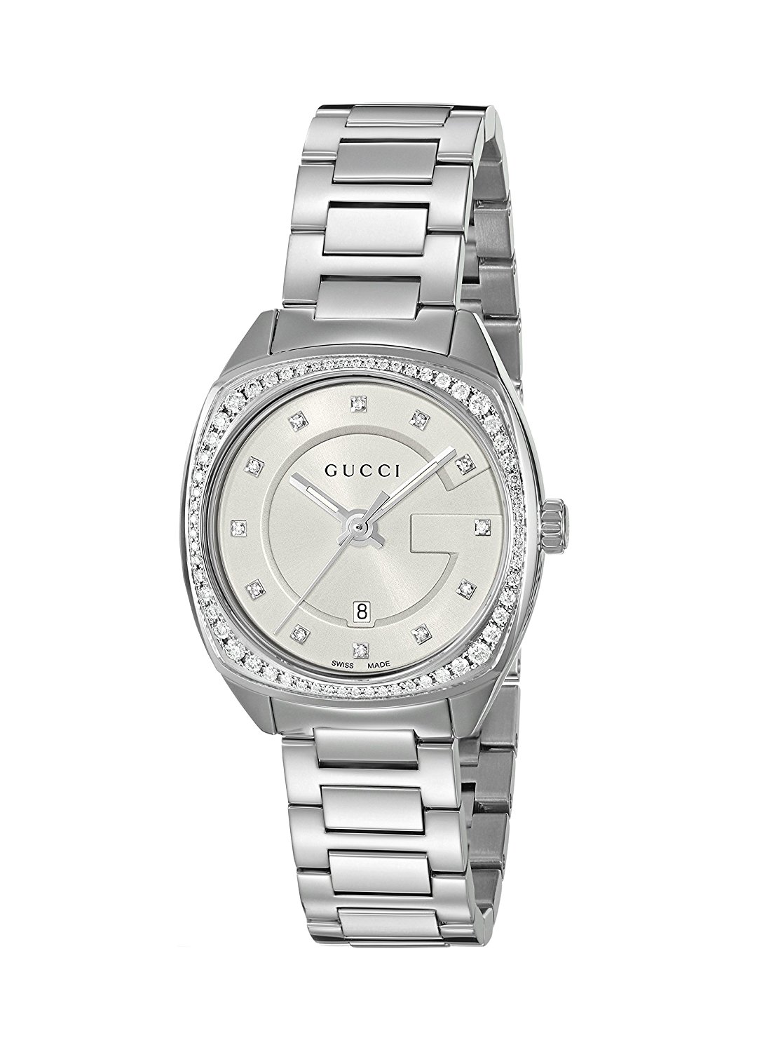 Gucci Watches : YA142505 White Dial Stainless Steel Women Watch